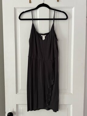 H&M Charcoal Gray with Ruffle Detail Size S